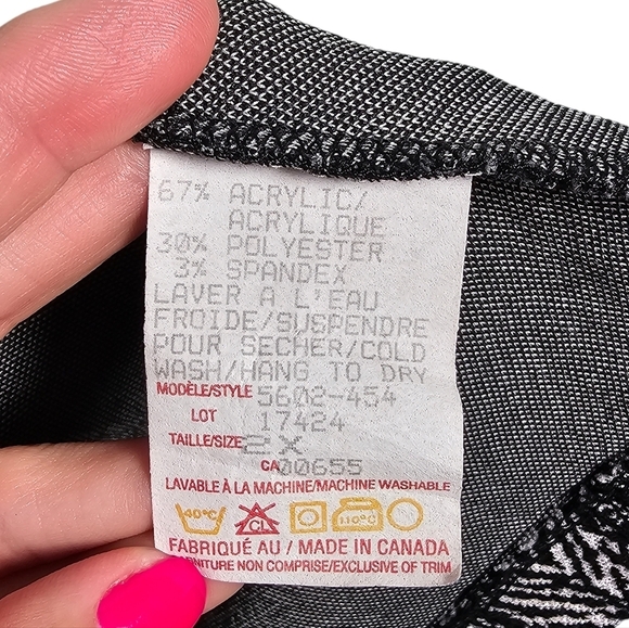 M Studio Knit Open Cardigan Size 2X - Picture 8 of 8